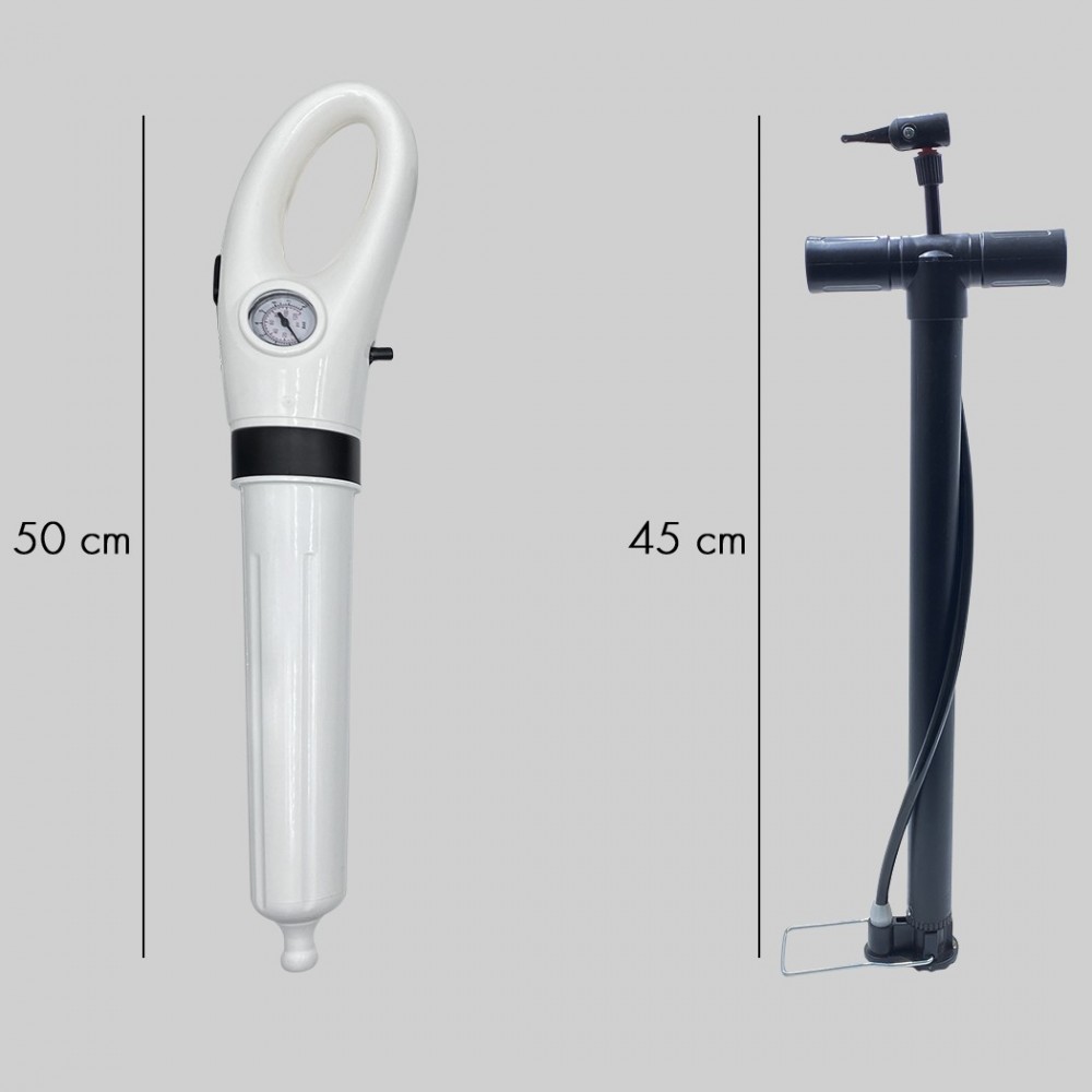 186533 Desatascador a presión 3 ventosas e...