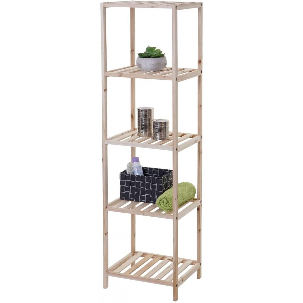 636406 Estantería 5 estantes en madera de abeto...