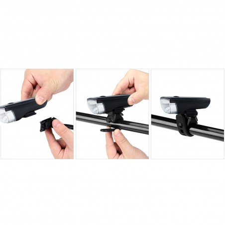 A14680 Kit de luces LED para bicicleta PDR luz delantera y trasera universal