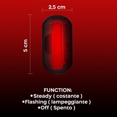 A14680 Kit de luces LED para bicicleta PDR luz delantera y trasera universal