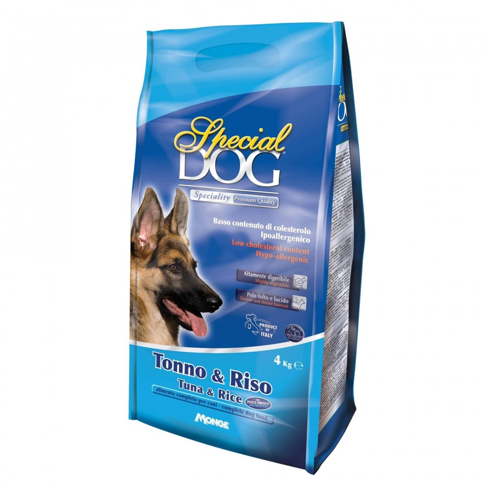 007603 Croquetas para Perros Monge SPECIAL DOG Speciality con Atún y Arroz 4 Kg