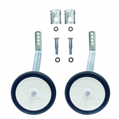 A18650 Set 2 estabilizadores y ruedines para aprender a montar bicicleta 12"20"