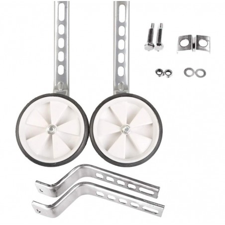 A18650 Set 2 estabilizadores y ruedines para aprender a montar bicicleta 12"20"