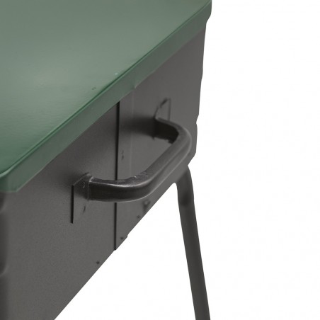 Art. 045 Barbacoa de carbón con maletín y Parrilla Regulable 40x30xH74 cm