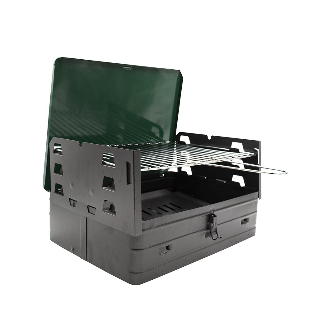 Art. 045 Barbacoa de carbón con maletín y...