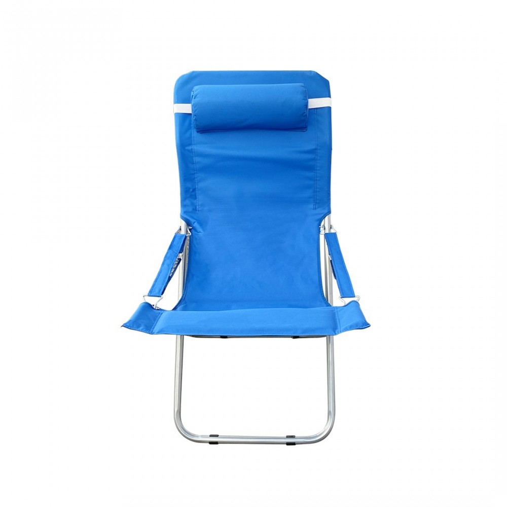 660187 Silla tumbona plegable y acolchada Beach...