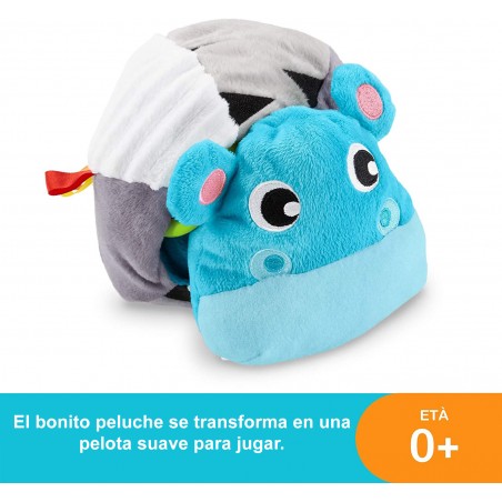 Peluche de felpa Fisher Price hipopótamo con tejido suave y sonidos divertidos