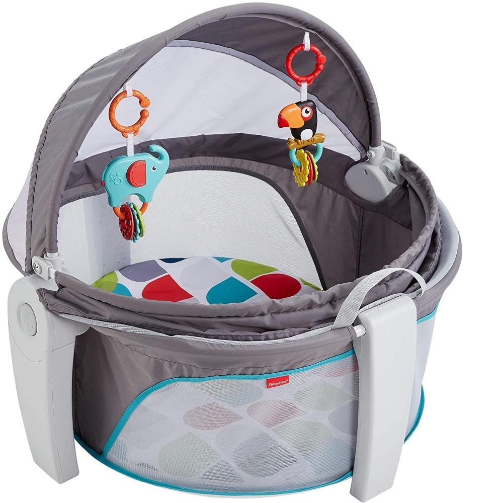 Mini cuna de bebé portátil Fisher Price Baby Gear para interiores y exteriores