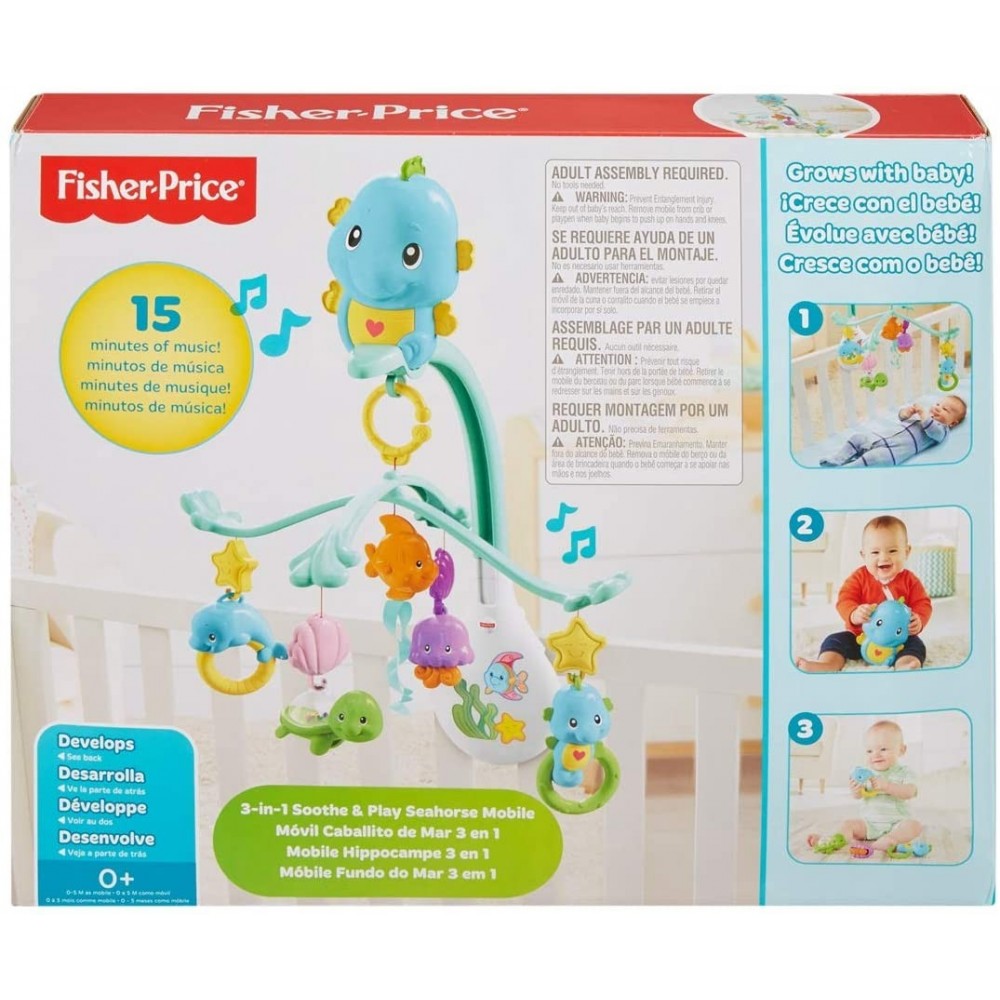 Juguete de cuna y cochecito 3 en 1 Fisher Price...