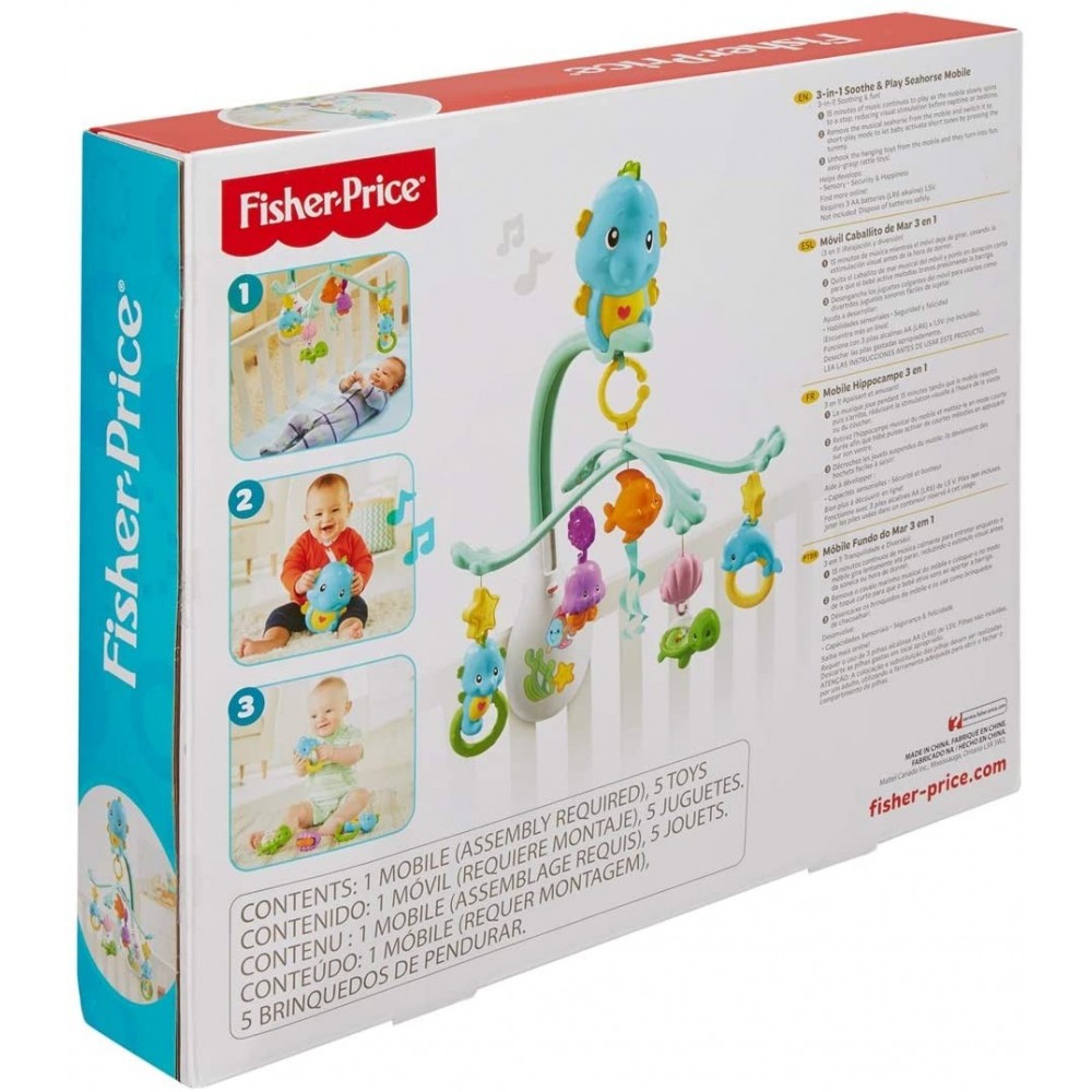 Juguete de cuna y cochecito 3 en 1 Fisher Price...