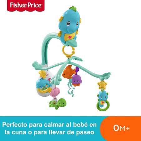 Juguete de cuna y cochecito 3 en 1 Fisher Price Fishes móvil a partir de 0 meses
