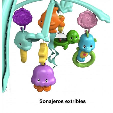 Juguete de cuna y cochecito 3 en 1 Fisher Price Fishes móvil a partir de 0 meses