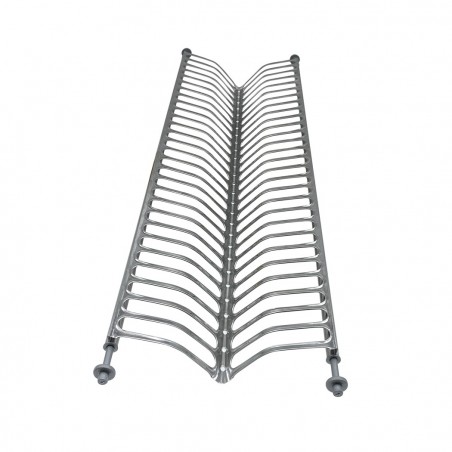 Escurridor de platos de armario con bandeja y resorte 76 cm en acero inoxidable