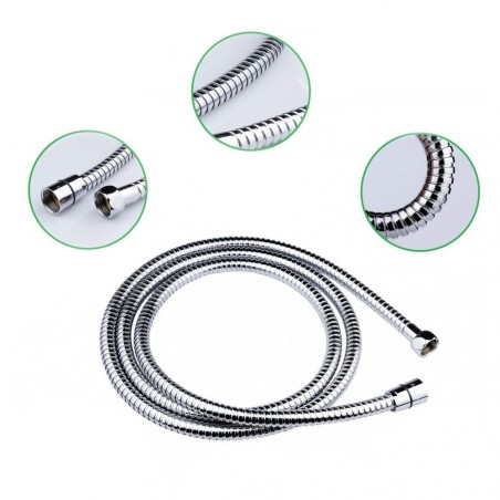 329764 Manguera flexible de metal 2m reemplazo universal para cabezal de ducha