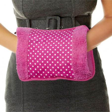 579196 Bolsa de agua caliente con bolsillo calientamanos en poliéster