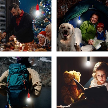 881609 Bombilla LED de colores portátil a batería para el hogar, jardín, camping