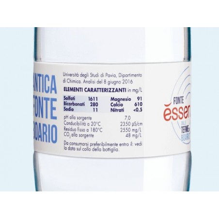 Agua Mineral Natural Esencial de las Termas de Boario 1Lt (Pack 6 Botellas)