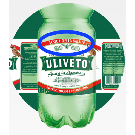 Agua Mineral Natural Olivar 1,5 Lt (Pack 6 Botellas)