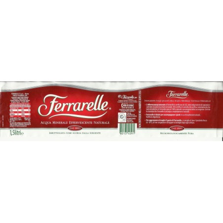 Ferrarelle Agua Mineral Natural Efervescente 1,5L (6 Botellas)