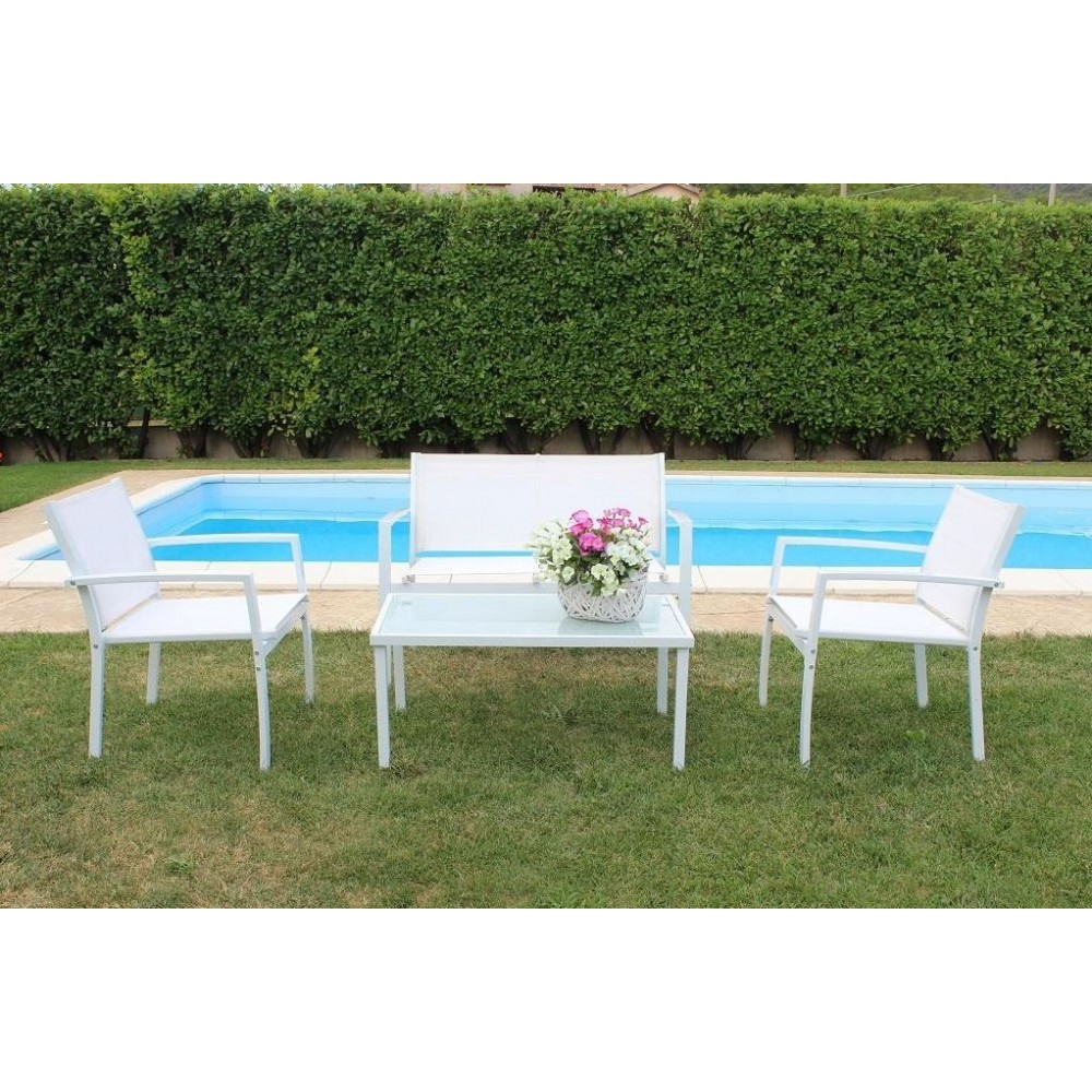 Salón Missouri para jardín con sillas y mesa de...