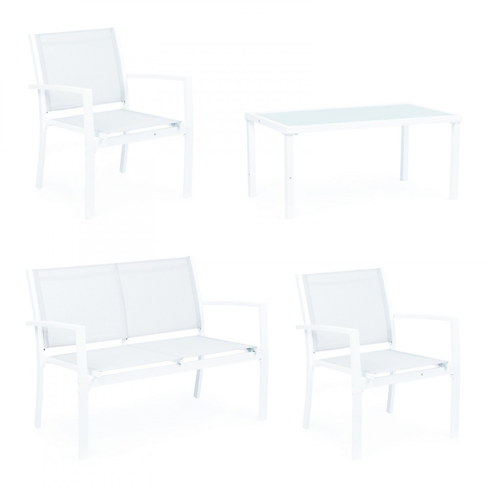 Salón Missouri para jardín con sillas y mesa de...