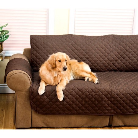 015571 Funda sofá de 2 plazas reversible con apoyabrazos - 140 X 170 CM