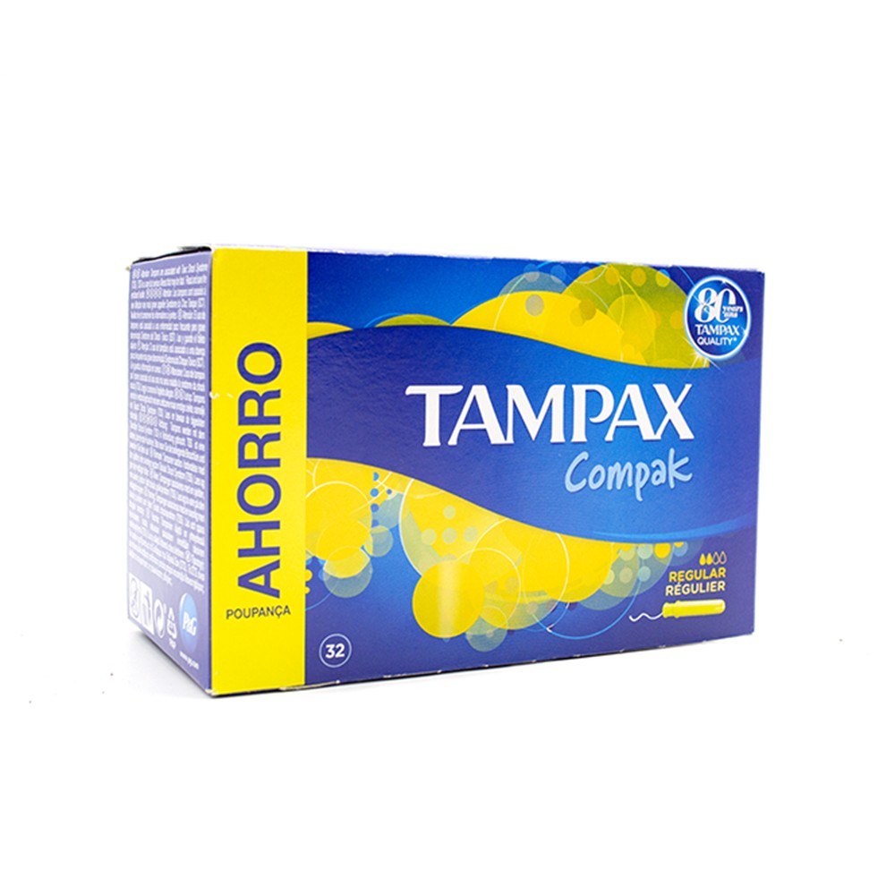 285953 Tampax Absorbents Compak Regular paquete de 32 piezas