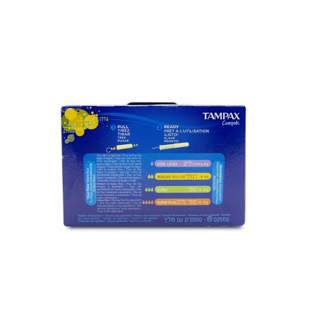285953 Tampax Absorbents Compak Regular paquete de 32 piezas