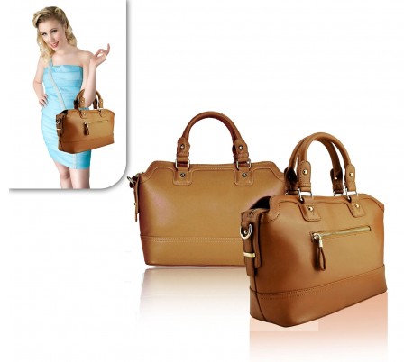 Bolso de mano y hombro de ecopiel para ir de shopping mod. ILARIA - Moda y tendencia femenina