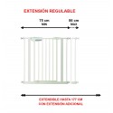 Barrera de seguridad y bloqueo extensible para bebés y animales / Puerta de bloqueo KH-001