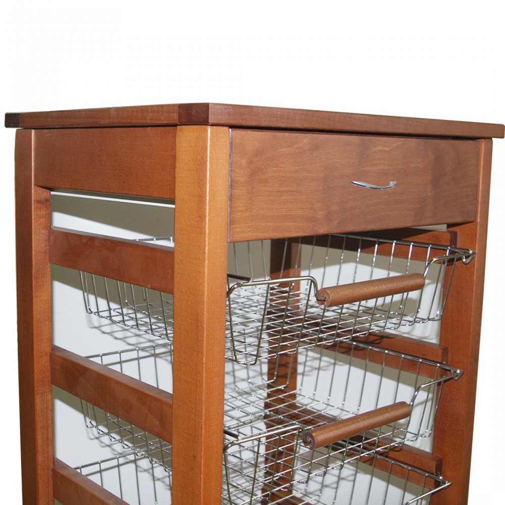 380038 Carro en madera de haya Vesuvio porta...