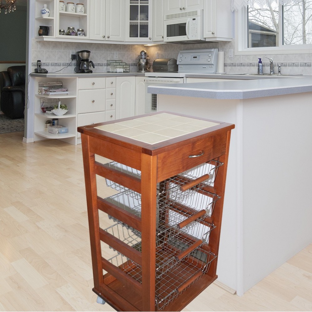 380038 Carro en madera de haya Vesuvio porta...