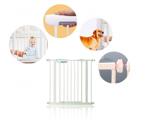 Barrera de seguridad y bloqueo extensible para bebés y animales / Puerta de bloqueo KH-001