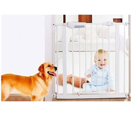 Barrera de seguridad y bloqueo extensible para bebés y animales / Puerta de bloqueo KH-001