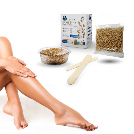 Art. 59504 Kit de cera brasileña para microondas el set lleva espátulas