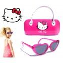 Gafas de sol infantiles para niña con funda de regalo HELLO KITTY 100% protección UV KITTYPACK4 