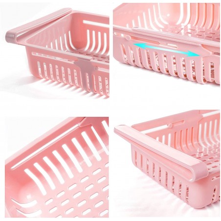 187325 Cajón para frigorífico organizador extensible multiusos de plástico