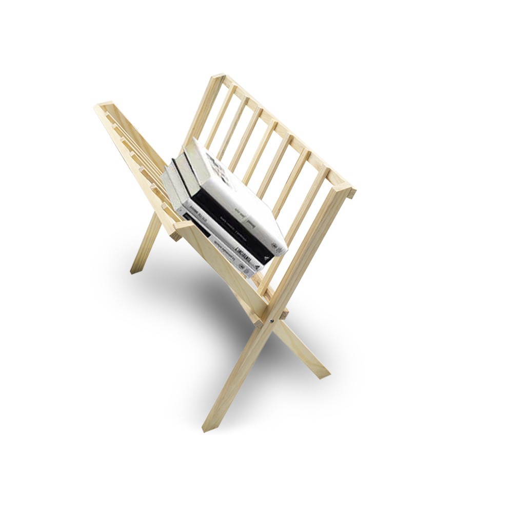 440704 Revistero organizador de suelo en madera...