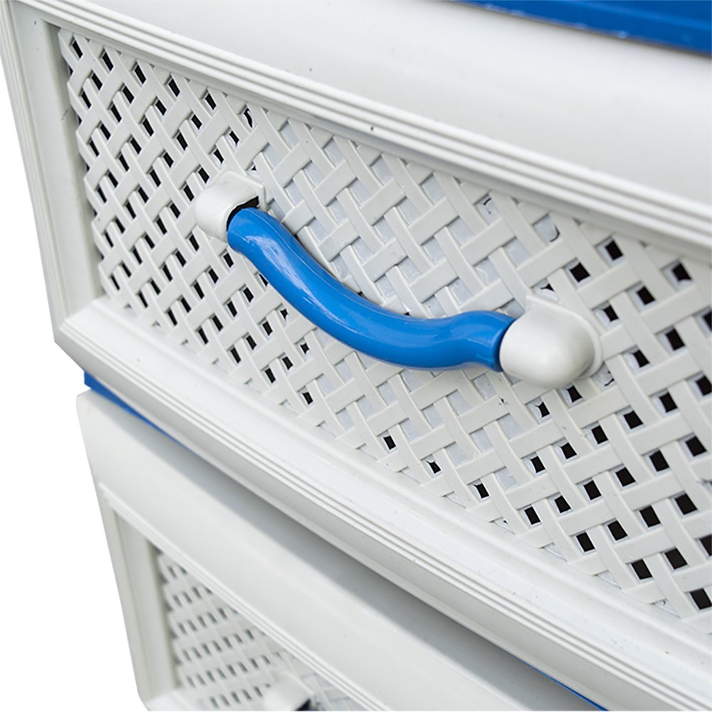 719001 Cómoda de plástico móvil de 4 cajones...