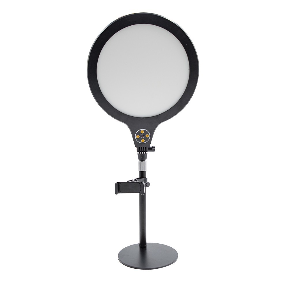 730485 Lámpara de mesa LED selfie 26 cm con temporizador y 3 modos de luz