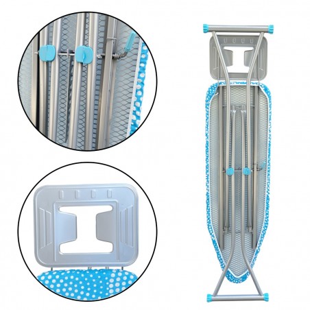 741958 Tabla de planchar con soporte para plancha PAMAX plegable 110x33 cm