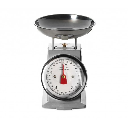 EN-81356 Bascula de cocina analógica hasta 5 kg bandeja y cuerpo de metal