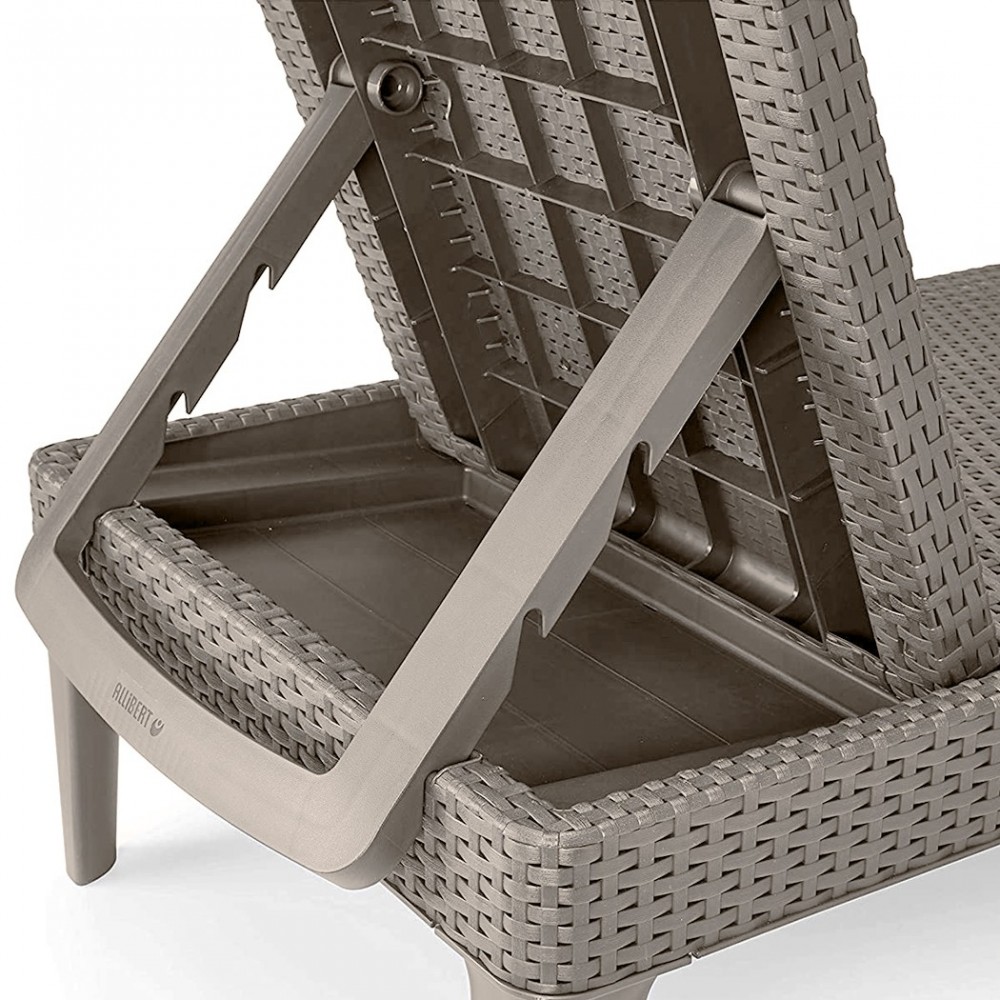 Tumbona de resina CAPPUCCINO JAIPUR 187x58 h29...