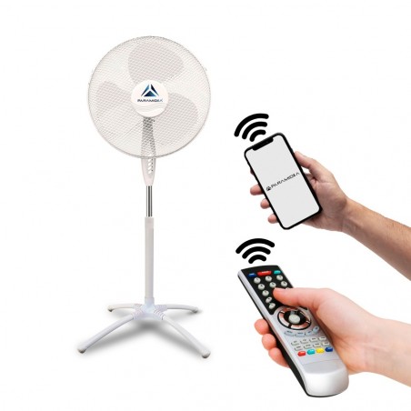 Ventilador de pie MyIdea All Ways conexión por infrarrojos con aspas de 40 cm
