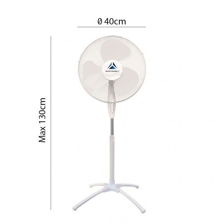 Ventilador de pie MyIdea All Ways conexión por infrarrojos con aspas de 40 cm