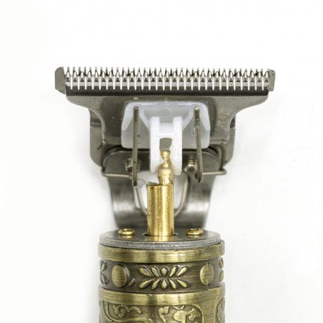 187820 Cortapelos vintage para hombre con peine y carga USB para peluquería