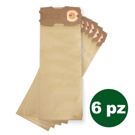 Kit 6 bolsas L120 Repuestos compatibles Vorwerk Kobold Modelo VK 119-120-121-122