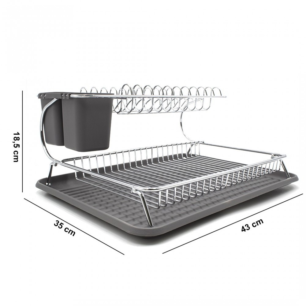385741 Escurridor de platos en acero con...