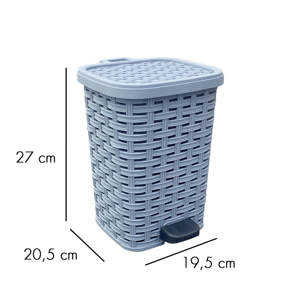 304643 Set 3pcs accesorios de baño en ratán...