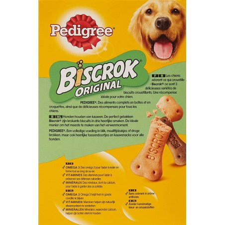 Pedigree Biscrock Galletas crujientes originales para perros 3 variedades 500 g